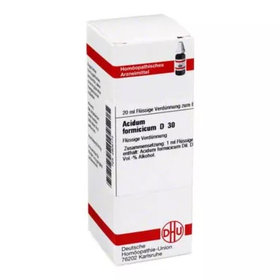 ACIDUM FORMICICUM Diluição D 30, 20 ml ACIDUM FORMICICUM Diluição D 30, 20 ml