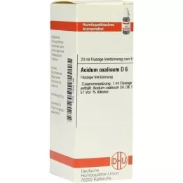 ACIDUM OXALICUM Diluição D 6, 20 ml