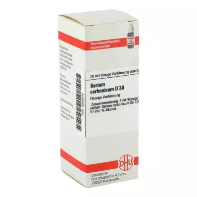 BARIUM CARBONICUM Diluição D 30, 20 ml BARIUM CARBONICUM Diluição D 30, 20 ml