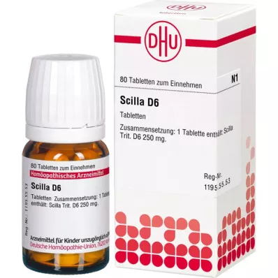 SCILLA D 6 Comprimidos, 80 Cápsulas