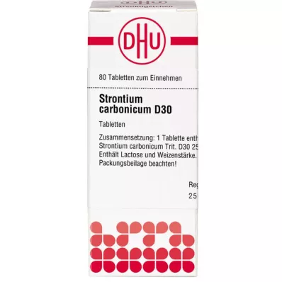 STRONTIUM CARBONICUM D 30 Comprimidos, 80 Cápsulas