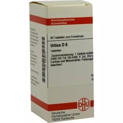 URTICA D 6 Comprimidos, 80 Cápsulas