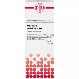 ARGENTUM METALLICUM Diluição D 8, 50 ml