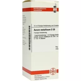 AURUM METALLICUM Diluição D 30, 50 ml