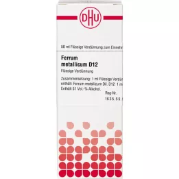 FERRUM METALLICUM Diluição D 12, 50 ml