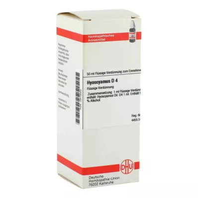 HYOSCYAMUS Diluição D 4, 50 ml HYOSCYAMUS Diluição D 4, 50 ml