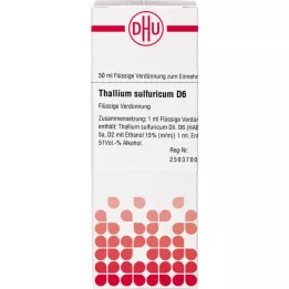 THALLIUM SULFURICUM Diluição D 6, 50 ml