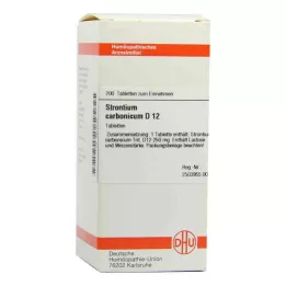 STRONTIUM CARBONICUM D 12 Comprimidos, 200 Cápsulas