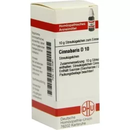 CINNABARIS D 10 glóbulos, 10 g