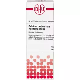 CALCIUM CARBONICUM Hahnemanni D 8 Diluição, 20 ml