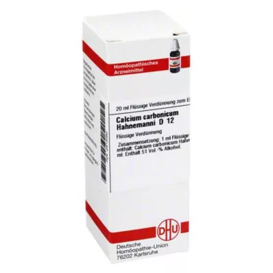 CALCIUM CARBONICUM Diluição de Hahnemanni D 12, 20 ml