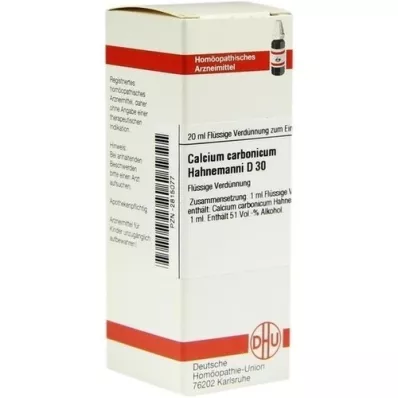 CALCIUM CARBONICUM Diluição de Hahnemanni D 30, 20 ml