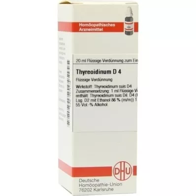 THYREOIDINUM Diluição D 4, 20 ml