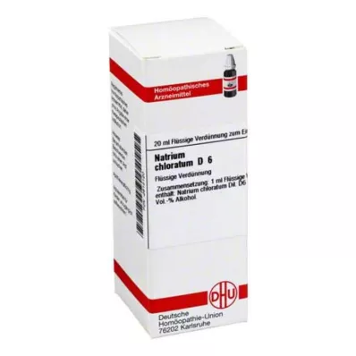 NATRIUM CHLORATUM Diluição D 6, 20 ml