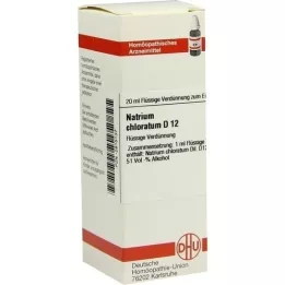 NATRIUM CHLORATUM Diluição D 12, 20 ml