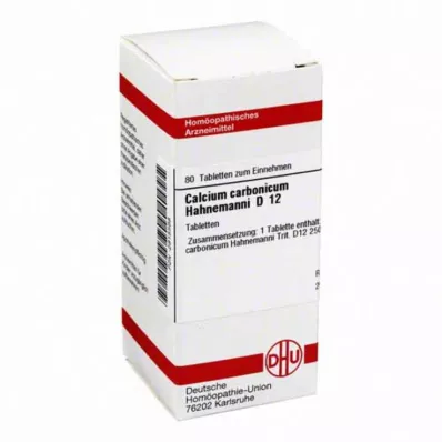 CALCIUM CARBONICUM Hahnemanni D 12 Comprimidos, 80 unid