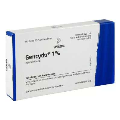 GENCYDO Solução injetável a 1%, 48X1 ml GENCYDO Solução injetável a 1%, 48X1 ml