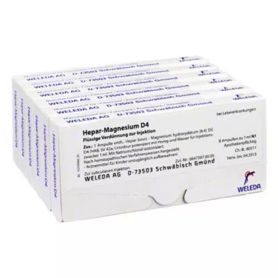 HEPAR MAGNESIUM D 4 ampolas, 48X1 ml