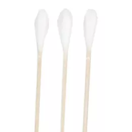 WATTESTÄBCHEN com cabeça de algodão 15 cm médio, 100 pcs