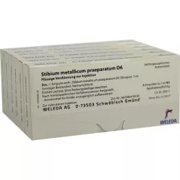 STIBIUM METALLICUM PRAEPARATUM D 6 ampolas, 48X1 ml