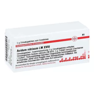 ACIDUM NITRICUM LM XVIII Glóbulos, 5 g ACIDUM NITRICUM LM XVIII Glóbulos, 5 g