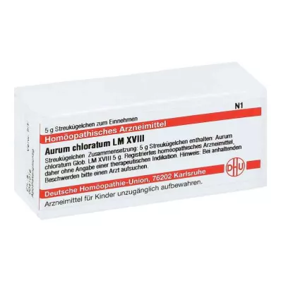 AURUM CHLORATUM LM XVIII Glóbulos, 5 g