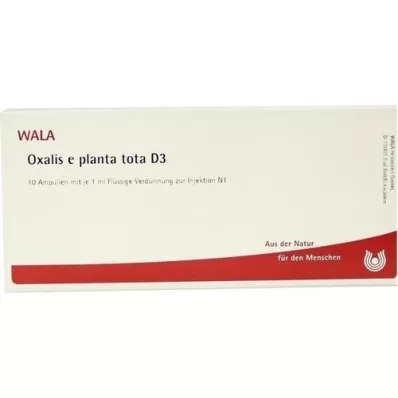 OXALIS E planta tota D 3 ampolas, 10X1 ml