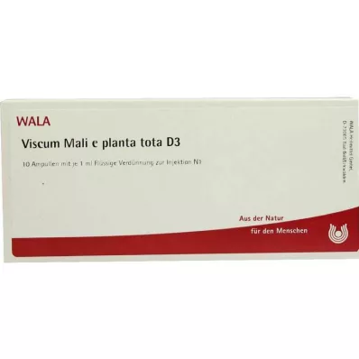 VISCUM MALI e planta tota D 3 ampolas, 10X1 ml VISCUM MALI e planta tota D 3 ampolas, 10X1 ml
