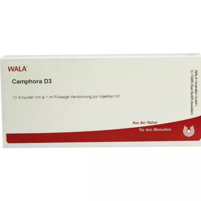 CAMPHORA D 3 ampolas, 10X1 ml