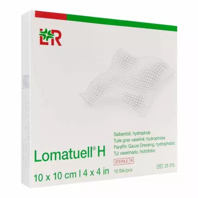 LOMATUELL H Pomada de tule 10x10 cm estéril, 10 unidades LOMATUELL H Pomada de tule 10x10 cm estéril, 10 unidades