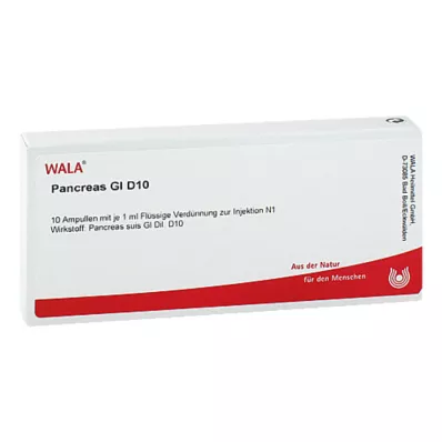 PANCREAS GL D 10 ampolas, 10X1 ml PANCREAS GL D 10 ampolas, 10X1 ml