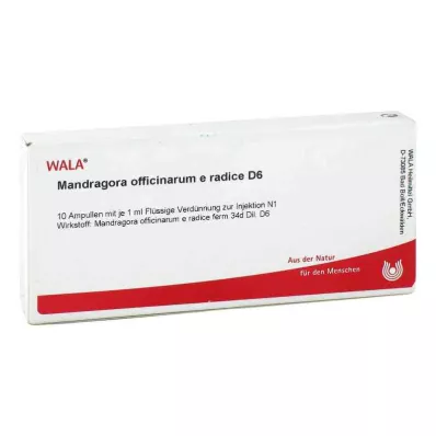 MANDRAGORA OFFICINARIUM e radice D 6 ampolas, 10X1 ml MANDRAGORA OFFICINARIUM e radice D 6 ampolas, 10X1 ml