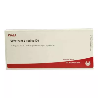 VERATRUM E radice D 4 ampolas, 10X1 ml VERATRUM E radice D 4 ampolas, 10X1 ml