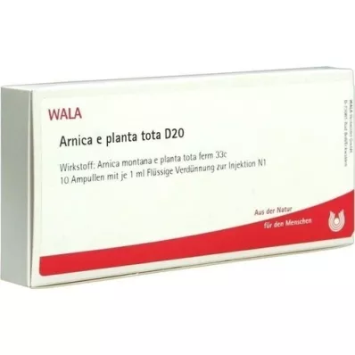 ARNICA E Planta tota D 20 ampolas, 10X1 ml