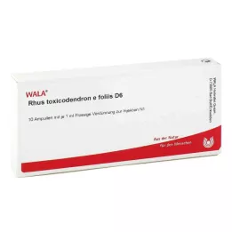 RHUS TOXICODENDRON E foliis D 6 ampolas, 10X1 ml