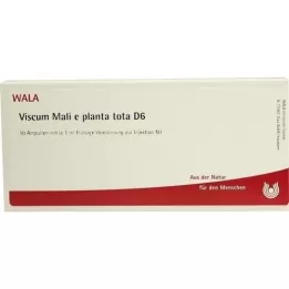 VISCUM MALI e planta tota D 6 ampolas, 10X1 ml