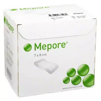 MEPORE Pensos para feridas estéreis 7x8 cm, 55 pcs MEPORE Pensos para feridas estéreis 7x8 cm, 55 pcs