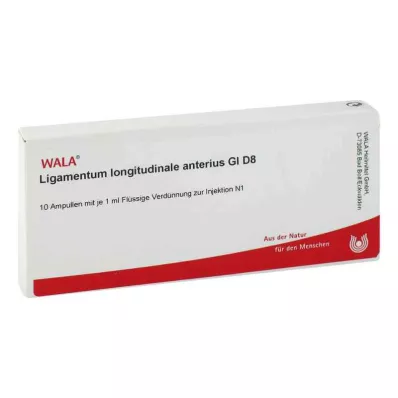 LIGAMENTUM LONGITUDINALE anterius GL D 8 ampolas, 10X1 ml LIGAMENTUM LONGITUDINALE anterius GL D 8 ampolas, 10X1 ml