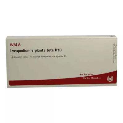 LYCOPODIUM E planta tota D 30 ampolas, 10X1 ml LYCOPODIUM E planta tota D 30 ampolas, 10X1 ml