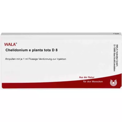 CHELIDONIUM E planta tota D 8 ampolas, 10X1 ml CHELIDONIUM E planta tota D 8 ampolas, 10X1 ml