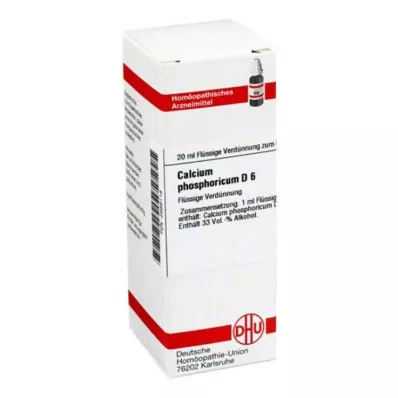 CALCIUM PHOSPHORICUM Diluição D 6, 20 ml CALCIUM PHOSPHORICUM Diluição D 6, 20 ml