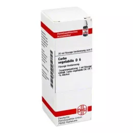 CARBO VEGETABILIS Diluição D 6, 20 ml