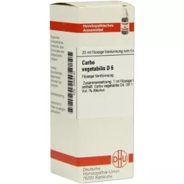 CARBO VEGETABILIS Diluição D 6, 20 ml