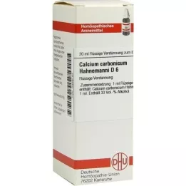 CALCIUM CARBONICUM Hahnemanni D 6 Diluição, 20 ml