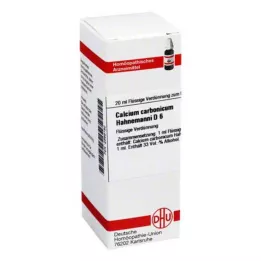 CALCIUM CARBONICUM Hahnemanni D 6 Diluição, 20 ml