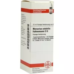 MERCURIUS SOLUBILIS Hahnemanni D 6 Diluição, 20 ml