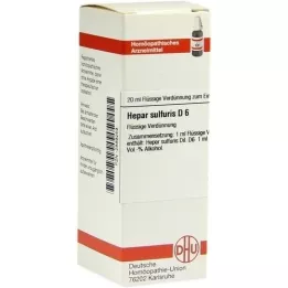 HEPAR SULFURIS Diluição D 6, 20 ml