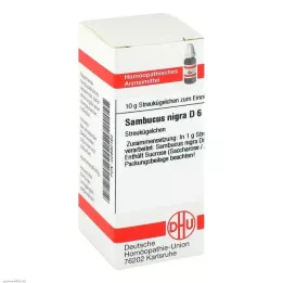 SAMBUCUS NIGRA D 6 glóbulos, 10 g