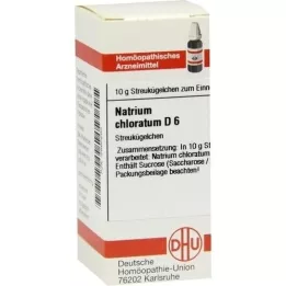 NATRIUM CHLORATUM D 6 glóbulos, 10 g