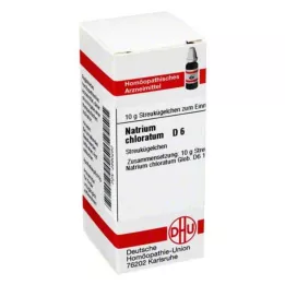 NATRIUM CHLORATUM D 6 glóbulos, 10 g